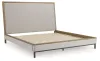 Benchcraft® B622B5 Benchcraft® B622B5 Tomtyn - California King Upholstered Bed - Light Brown