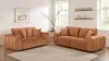 Coaster Fine Furniture 504951-S2 Burnett - 2 Piece Chenille Upholstered Sofa Set - Burnt Orange