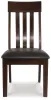 Ashley Furniture D596-01 Haddigan - Dining UPH Side Chair (Set of 2) - Dark Brown
