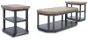 Ashley Furniture T402-13 Landocken - Occasional Table Set (Set of 3) - Brown / Blue