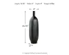 Ashley Furniture A2000552 Rhaveney - Vase (Set of 3) - Large - Black