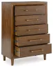 Ashley Furniture B615-46 Lyncott - Five Drawer Chest - Brown