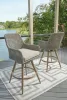 Ashley Furniture P798-130 Seton Creek - Barstool With Cushion (Set of 2) - Beige / Gray