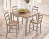 Ashley Furniture PCD403-223 Harperfeld - Dining Room Counter Table Set (Set of 5) - Natural / Gray