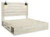 Ashley Furniture B192B27 Ashley Furniture B192B27 Cambeck - King Panel Bed With 4 Storage Drawers - Whitewash
