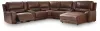 Ashley Furniture PCU62607S30 Ashley Furniture PCU62607S30 DeepWakes - 7-Piece Power Reclining Sectional With RAF Press Back Power Chaise And 2 Storage Consoles - Canyon