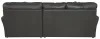 Jackson Furniture Industries 4378/46/76-28 Jackson Furniture Industries 4378/46/76-28 Denali - 2 Piece Italian Leather Match Sofa Chaise With Right Side Facing Chaise - Steel