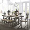 Liberty Furniture 62-CD-6TRS Liberty Furniture 62-CD-6TRS Lindsey Farm - 6 Piece Trestle Table Set - Gray & Sandstone