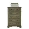 Liberty Furniture 244N-BR41 Liberty Furniture 244N-BR41 Magnolia Manor - 5 Drawer Chest - Weathered Bisque
