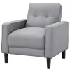 Coaster Fine Furniture 506783 Bowen - Upholstered Track Arm Tufted Accent Chair - Gray