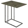 CoasterEveryday 902864 Pedro - Expandable C-Shaped Sofa Side Table - Weathered Gray