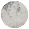 CoasterEssence 959562 Malthe - Round Marble Top Accent Side - White And Antique Gold
