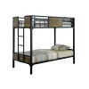 Furniture of America CM-BK029TT Clapton - Twin Over Twin Bunk Bed - Black