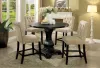 Furniture of America CM3564PC-2PK Izzy - Counter Height Chair (Set of 2) - Beige / Antique Black