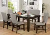 Furniture of America CM3911BN Teagan - Bench - Dark Walnut / Gray