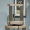 Liberty Furniture 754-OT1021 Liberty Furniture 754-OT1021 Harlow - Chairside Table - Sandstone & Satin Nickel
