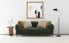 Coaster Fine Furniture 509131 Jade - Chenille Upholstered Modern Track Arm Sofa - Green