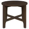 Coaster Fine Furniture 708288-S3 Cota - 3 Piece Solid Wood Coffee And End Table Set - Dark Brown