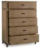 Benchcraft® B622/31/36/46/58/94 Benchcraft® B622/31/36/46/58/94 Tomtyn - 5 Pc. - Dresser, Mirror, Chest, California King Upholstered Bed - Light Brown