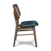 New Classic D1651-20-FGR Oscar - Chair With Cushion (Set of 2) - Walnut / Forest Green