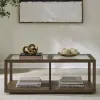 Liberty Furniture 525-OT1010 Bayhill Trellis - Cocktail Table - Honey / Black Metal Accents