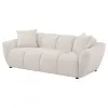 Coaster Fine Furniture 509301 Destino - Chenille Upholstered Splayed Arm Sofa - Greige