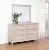 Coaster Fine Furniture 215923M Pembroke - 6-Drawer Bedroom Dresser With Mirror - Washed Oak