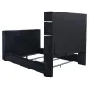Coaster Fine Furniture 315868BLKKW Tisdall - California King Flame Visualizer TV Bed - Black