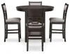 Ashley Furniture D422-223 Langwest - Dining Room Counter Table Set (Set of 5) - Brown