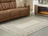 Ashley Furniture R407292 Idaman - 5' x 7' Rug - Taupe / Brown