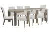 Pulaski Furniture P402240-KIT81 Pulaski Furniture P402240-KIT81 Anderson Park - Leg Dining Table With 6 Klismos Dining Chairs, 2 Upholstered Side Chairs - Moose Trail / Frontier Brown