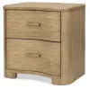 Pulaski Furniture BP432-170QN-KIT14 Pulaski Furniture BP432-170QN-KIT14 Leeza - Queen Upholstered Panel Bed, With Nightstand And Bench - Brown
