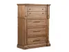 Pulaski Furniture BP444-180KGC-KIT5 Pulaski Furniture BP444-180KGC-KIT5 Gallant Grove - California King Panel Bed, 2 Nightstands, Drawer Dresser With Landscape Mirror And Drawer Chest - Brown