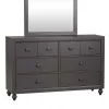 Liberty Furniture 423-BR30 Cottage View - 6 Drawer Dresser - Dark Gray