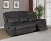 CoasterEveryday 603504 Lawrence - Upholstered Padded Arm Reclining Sofa - Charcoal