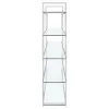 CoasterElevations 801304 Elmer - 5-Shelf Bookshelf - Clear And Chrome