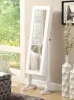 CoasterEssence 901804 Batista - Cheval Mirror With Jewelry Storage - White