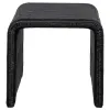 Coaster Fine Furniture 708517 Cahya - Woven Rattan Square End Table - Black