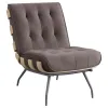 Coaster Fine Furniture 907503 Aloma - Upholstered Tufted Armless Accent Chair - Brown