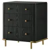 Coaster Fine Furniture 224332 Arini - 3-Drawer Nightstand - Black