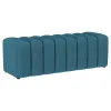 Coaster Fine Furniture 910293 Summer - Fabric Upholstered Tufted Accent Bench - Peacock Blue
