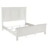 CoasterEssence 201301KEN-S4 Sandy Beach - 4 Piece Eastern King Bedroom Set - White