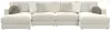 Jackson Furniture Industries 2235/75/31/76-16 Jackson Furniture Industries 2235/75/31/76-16 Ritzy - 4 Piece Modular Double Chaise Sectional - Bone