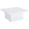 Coaster Fine Furniture 710898 Devar - Square Engineered Wood Coffee Table - White High Gloss