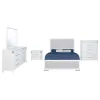 Coaster Fine Furniture 225071KW-S5 Gracemont - 5 Piece California King Bedroom Set - White