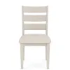Riverside Furniture 79458 Glenndale - Wood Back Upholstered Side Chair (Set of 2) - Aged White
