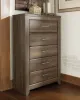 Ashley Furniture B251-46 Juararo - Five Drawer Chest - Dark Brown