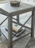 Ashley Furniture T175-2 Freedan - Square End Table - Grayish Brown