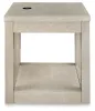 Ashley Furniture T791-2 Marxhart - Square End Table - Bisque