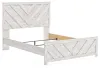 Ashley Furniture B3788B4 Cayboni - Queen Panel Bed - Whitewash